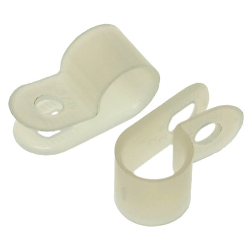 Metallics 1/8 Inch Nylon Cable Clamp White-100 Per Bag (NCC0)