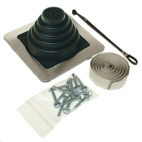 Metallics 1/4 Inch 3 Inch Roof Jack Kit 6 Inch Base -1 Per Pack (RJK2)