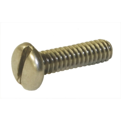 Metallics 10-24 X 3/4 Pan Head Slotted Machine Screw Stainless Steel-100 Per Jar (JSPM17SS)