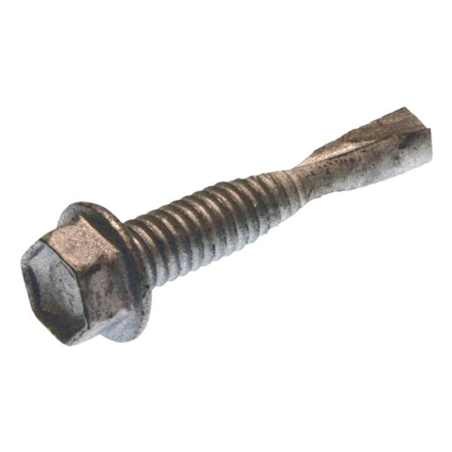 Metallics 12-24 X 1-1/2 Inch 5/16 Inch Hand Drive Heavy-Duty Hex Washer Head Self Drilling Screw No.5 Point Excellent Corrosion Resistant Finish-50 Per Jar (TXV12112)