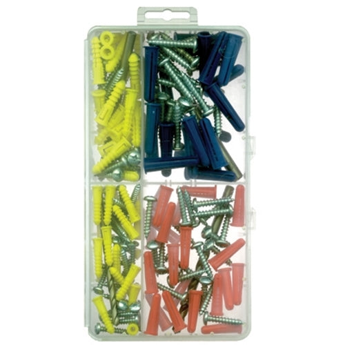 Metallics 4-Part Plastic Wall Anchor Kit-1 Per Pack (WAKQUAD)