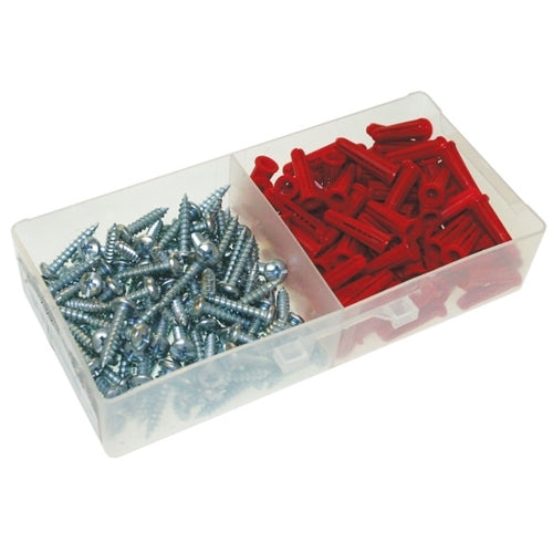 Metallics 5/16 Red Wall Anchor Kit-Clamshell of 100 (WAK15)