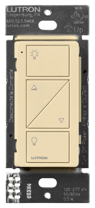 Lutron 2-Button With Raise/Lower Pico Line-Powered Wireless Control 120-277V Line Voltage With Light Icons Ivory (PJL-2BRL-GIV-L01)
