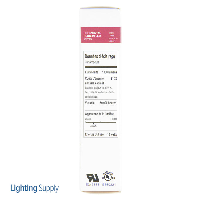 Halco PL10H/835/BYP/LED 10W LED 3500K 120-277V 82 CRI G24q/GX24q/G24d/GX24d Base Bulb (81144)