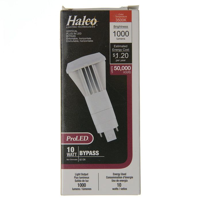 Halco PL10V/835/BYP/LED ProLED 10W LED 3500K 120-277V 82 CRI G24q/GX24q/G24d/GX24d Base Bulb (81141)