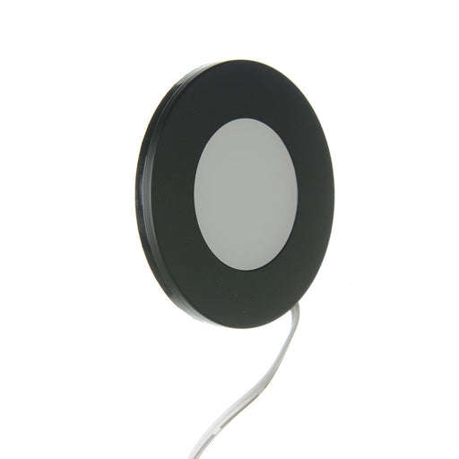 GM Lighting 24VDC Surface/Recess Mount LED Slim Puck 3000K Black (PL24V-30-B)