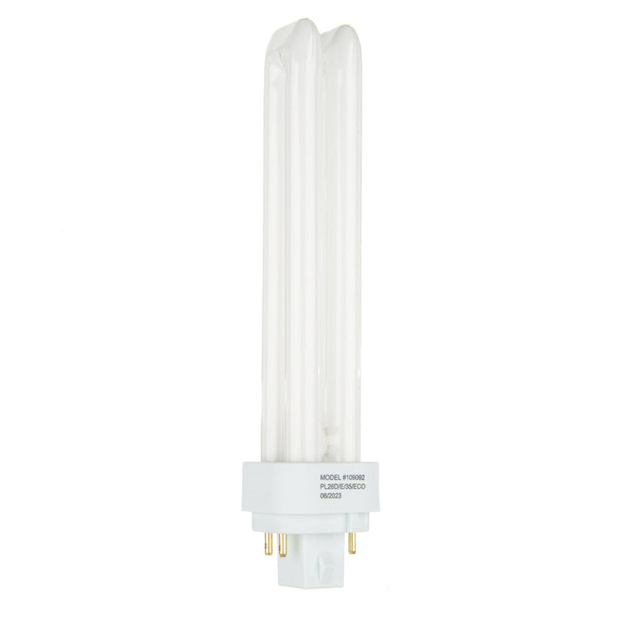 Halco PL26D/E/35/ECO Compact Fluorescent 26W 120V 3500K 1800Lm G24Q-3 Base Dimmable Double Tube Prolume Bulb (109092)