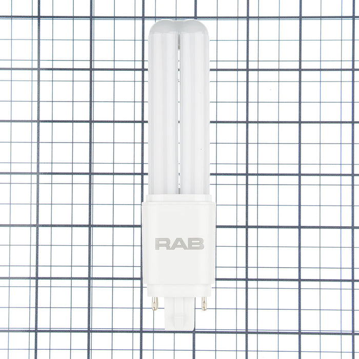 RAB LED PLC Omni 7W 18W Equivalent 800Lm G24Q 80 CRI 2700K Type A And B (PLC-7-O-827-HYB-G24Q)
