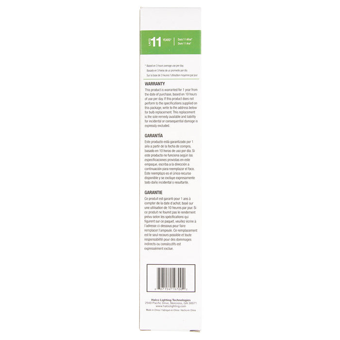 Halco PLL18/835/ECO Compact Fluorescent 18W 120V 3500K 1250Lm 4-Pin 2G11 Plug-In Base Dimmable High Lumen 4-Pin Prolume Bulb (109700)