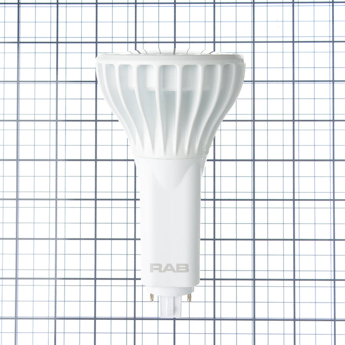 RAB PLT Vertical 17W 42W Equivalent 2050Lm G24q Base 80 CRI 3500K Ballast Compatible (PLT-17-V-835-DIR)