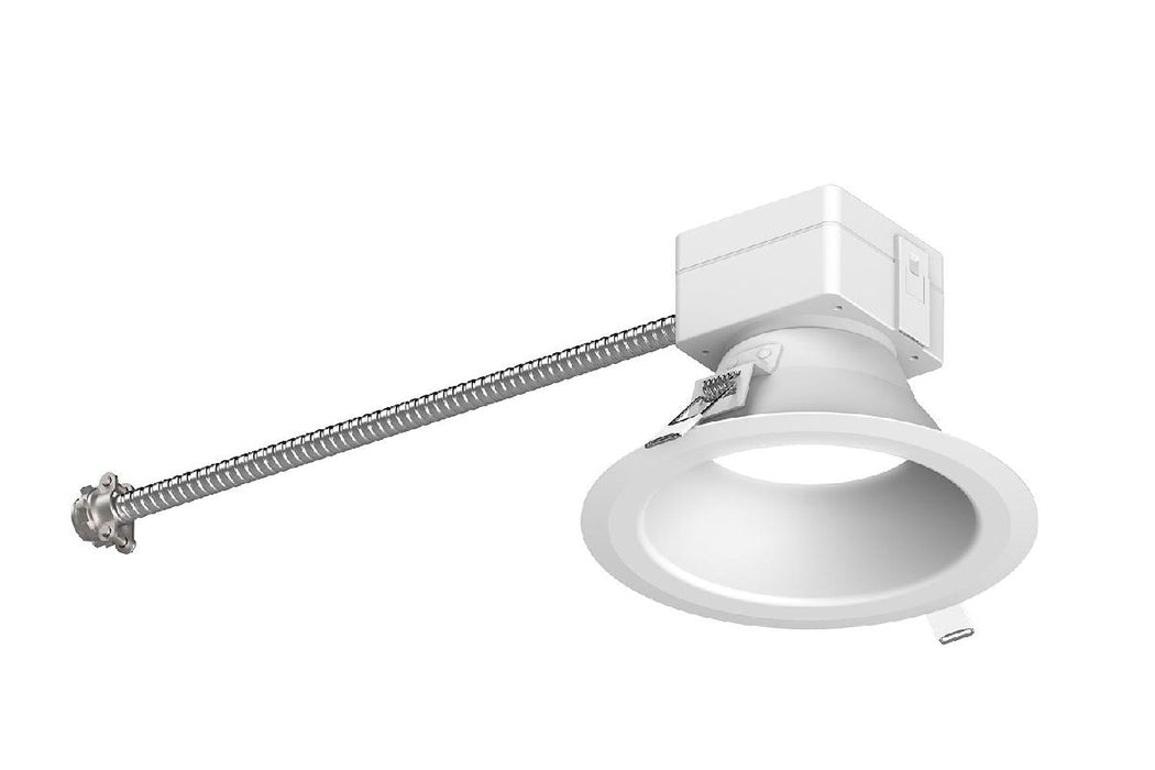 Lumination LRXR41X9SW 4 Inch Round Downlight Selectable 750Lm/1100Lm/1500Lm 2700K/3000K/3500K/4000K 90 CRI 0-10V/Phase Dimming 120-277V White (93170912)