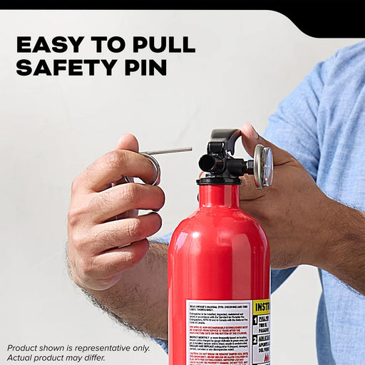 Kidde PRO-2.5MP-1 Pro 110 Fire Extinguisher 1-A:10-B:C 2.6 Pound With Metal Strap Bracket Rechargeable (21032138)