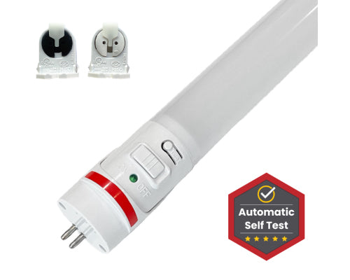 Aleddra 4 Foot 22W G4 PRO Emergency LED T5 CCT Selectable 3500K/4000K/5000K 100-277V 80 CRI Self-Testing 90-Minute On Battery (LLT-4-EM-T5-G4PRO-22W-3CCT)