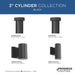 Progress Lighting 3 Inch Black Surface Mount Modern Adjustable LED Cylinder (P550139-031-30)