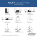 Progress Lighting Adley Collection Three-Light Linear Chandelier Matte Black (P400348-31M)