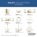Progress Lighting Adley Collection Three-Light Bath And Vanity Fixture Satin Brass (P300467-012)