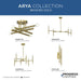 Progress Lighting Arya Collection Eight-Light Linear Chandelier Brushed Gold (P400338-191)