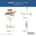 Progress Lighting Arya Collection Four-Light Wall Bracket Fixture Brushed Gold (P710120-191)
