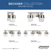 Progress Lighting Beckner Collection Four-Light Bath And Vanity Fixture Brushed Nickel (P300425-009)