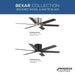 Progress Lighting Bexar Collection 54 Inch 6-Blade Ceiling Fan Brushed Nickel (P250099-009-30)
