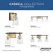 Progress Lighting Cassell Collection Four-Light Bath And Vanity Fixture Vintage Brass (P300483-163)