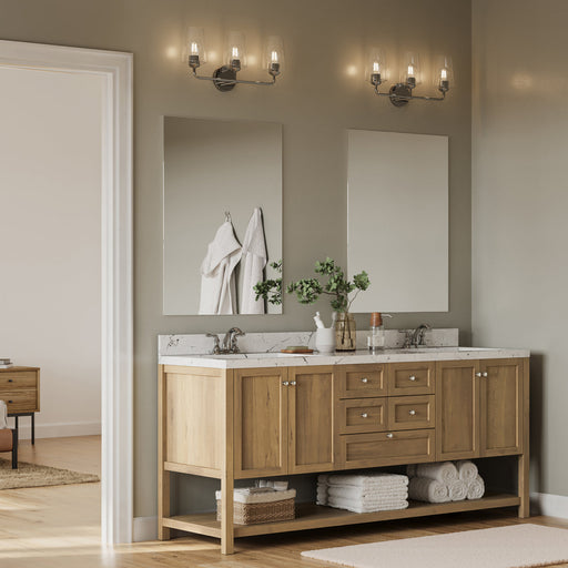 Progress Lighting 94300541015 Celino Collection 3-Light Bath And Vanity Fixture Polished Chrome With Clear Glass Shades (P300541-015)