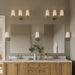 Progress Lighting 94300544009 Celino Collection 3-Light Bath And Vanity Fixture Brushed Nickel With White Glass Shades (P300544-009)