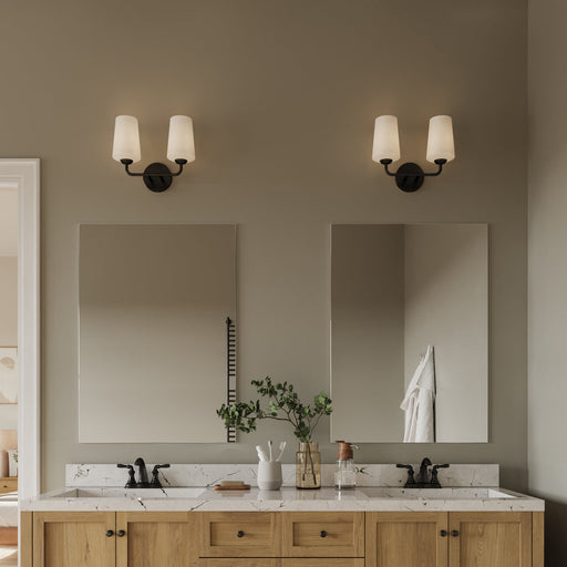 Progress Lighting 94710149031 Celino Collection 1-Light Wall Sconce Black With White Glass Shade (P710149-031)