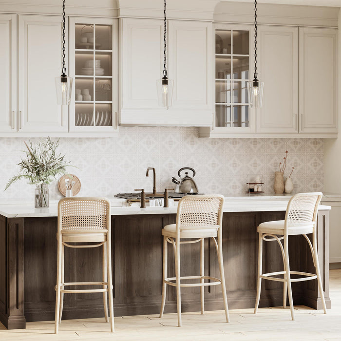 Progress Lighting 94500506031 Celino Collection 1-Light Mini-Pendant Black With Clear Glass Shade (P500506-031)