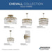 Progress Lighting Chevall Collection Three-Light Pendant Gold Ombre (P500443-204)