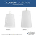 Progress Lighting Clarion Collection One-Light Pendant Polished Nickel (P500430-104)