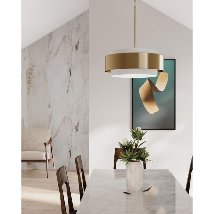 Progress Lighting Silva Collection Three-Light Pendant Brushed Bronze (P500400-109)