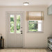 Progress Lighting 94350303009 Edessa Collection 13 Inch 2-Light Small Flush Mount Light Brushed Nickel With White Glass Shade (P350303-009)