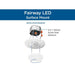 Progress Lighting Fairway LED Collection 7 Inch LED Surface Mount Close-To-Ceiling Fixture Satin White (P810042-028-30)