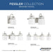 Progress Lighting Carillon Collection One-Light Pendant Brushed Nickel (P500439-009)