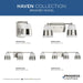 Progress Lighting Haven Collection Three-Light Bath And Vanity Fixture Brushed Nickel (P300444-009)