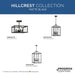 Progress Lighting Hillcrest Collection Four-Light Foyer Fixture Matte Black (P500440-31M)