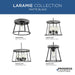 Progress Lighting Laramie Collection One-Light Pendant Matte Black (P500413-31M)