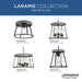 Progress Lighting Laramie Collection One-Light Flush Mount Close-To-Ceiling Fixture Matte Black (P350243-31M)