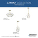 Progress Lighting Latham Collection Three-Light Semi Flush Convertible Close-To-Ceiling Fixture Vintage Gold (P350261-078)