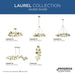 Progress Lighting Laurel Collection Seven-Light Linear Chandelier Gilded Silver (P400361-176)