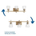 Progress Lighting Martenne Collection Three-Light Bath And Vanity Fixture Aged Bronze (P300474-196)