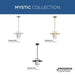 Progress Lighting Mystic Collection One-Light Pendant Matte Black (P500446-31M)