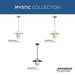 Progress Lighting Mystic Collection One-Light Pendant Brushed Nickel (P500446-009)