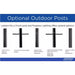 Progress Lighting 94540093031 Padgett 1 Light 100W Outdoor Post Lantern Medium Base Black (P540093-031)