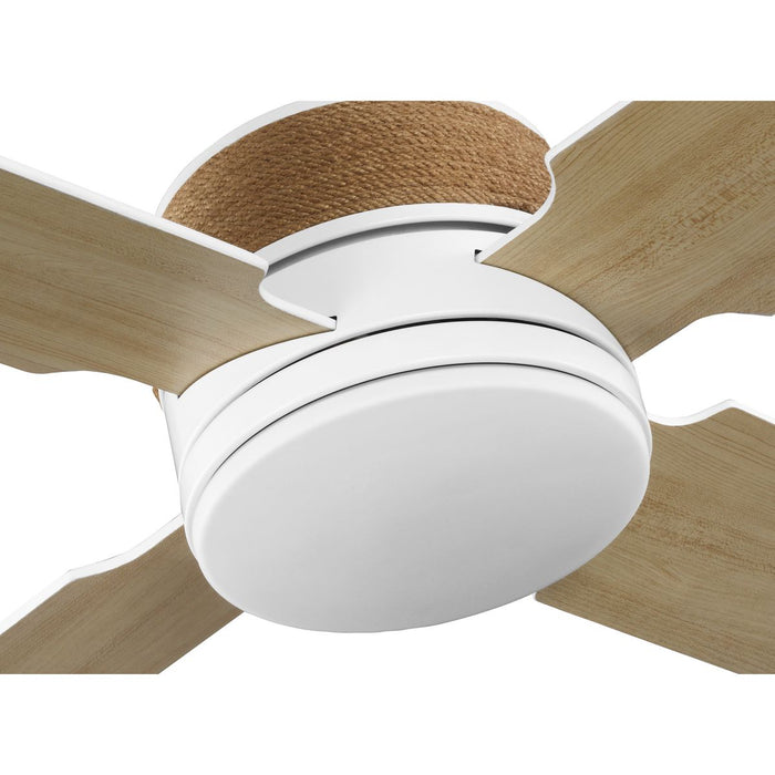 Progress Lighting Shaffer II Collection 56 Inch 4-Blade Ceiling Fan Satin White (P250097-028-30)