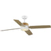 Progress Lighting Shaffer II Collection 56 Inch 4-Blade Ceiling Fan Satin White (P250097-028-30)