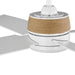 Progress Lighting Shaffer II Collection 56 Inch 4-Blade Ceiling Fan Satin White (P250097-028-30)