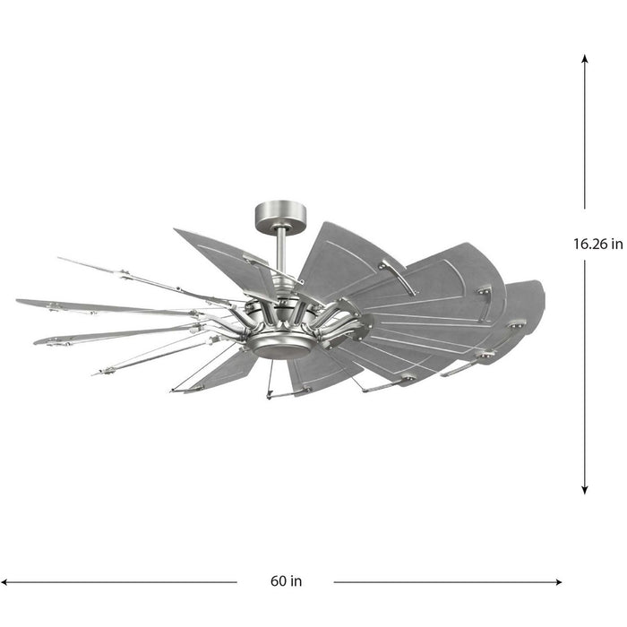 Progress Lighting Springer II Collection 12-Blade Ceiling Fan Antique Nickel (P250098-081)