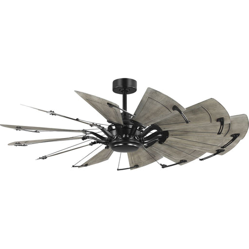 Progress Lighting Springer II Collection 12-Blade Ceiling Fan Matte Black (P250098-31M)